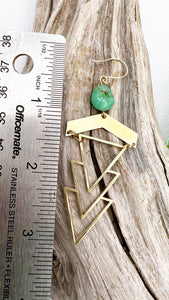 Geometric 1920's Earrings | more stones