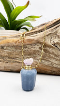 Load image into Gallery viewer, Aquamarine Essential Oil Vial Necklace