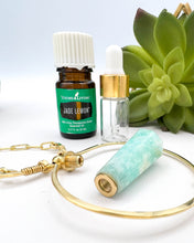 Load image into Gallery viewer, Amazonite and Fringes | essential oil vial necklace