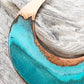 Copper Patina Moon Necklace