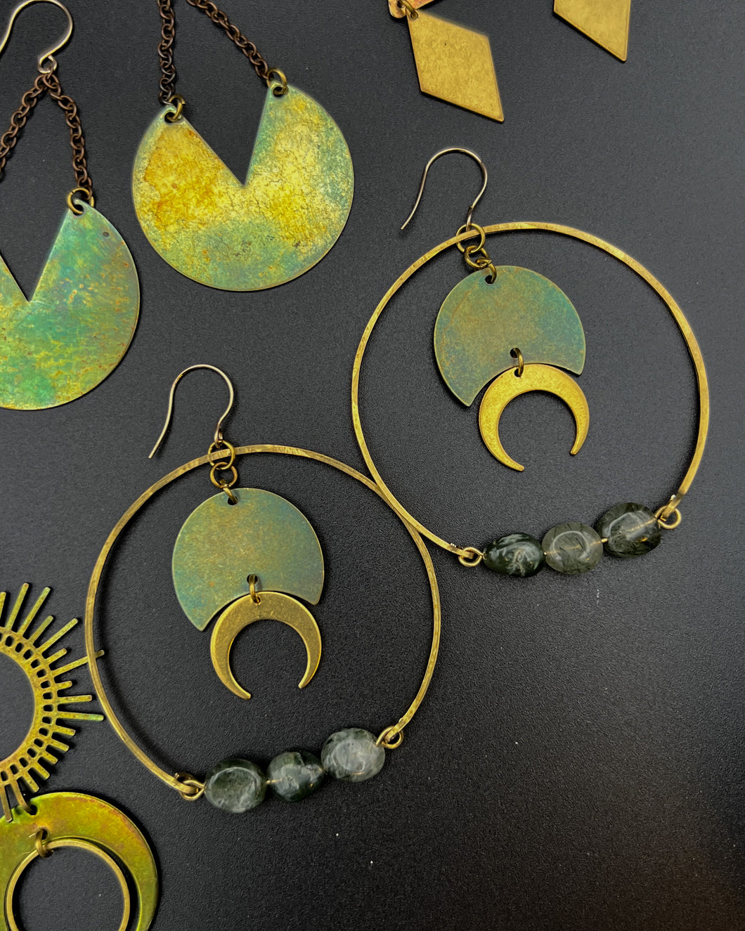Vintage Moon Hoops