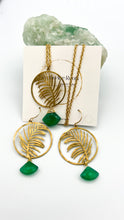Load image into Gallery viewer, Fairy Fern Earrings and Necklace | Green Onyx