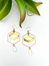Load image into Gallery viewer, Hexagon Hoops | Double Chevron