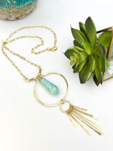 Load image into Gallery viewer, necklace gold with essential oil vile Real to the Roots