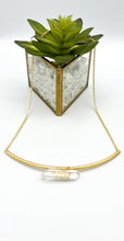 Load image into Gallery viewer,  Golden boho Crystal necklace by Real to the Roots Jewelry