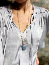 Load image into Gallery viewer, Aquamarine Essential Oil Vial Necklace