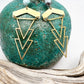 Geometric 1920's Earrings | more stones