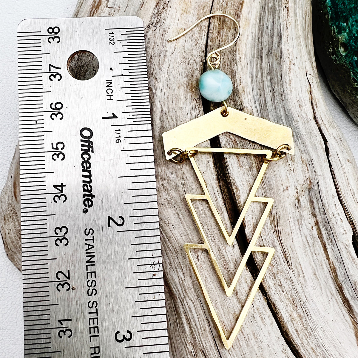 Geometric 1920's Earrings | more stones