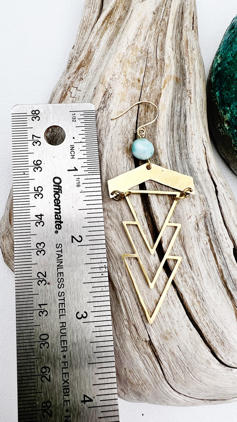 Geometric 1920's Earrings | more stones