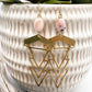 Geometric 1920's Earrings | more stones