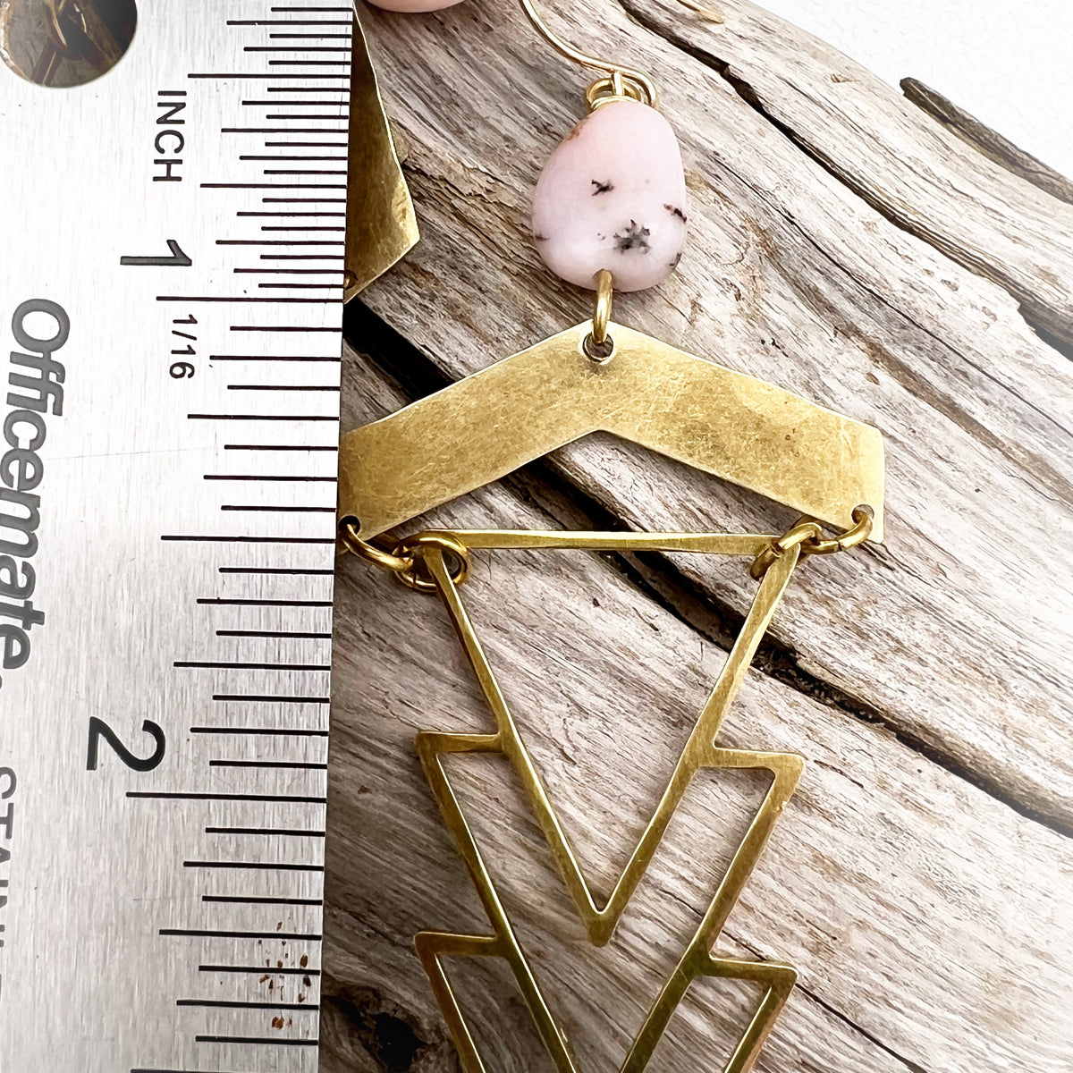 Geometric 1920's Earrings | more stones